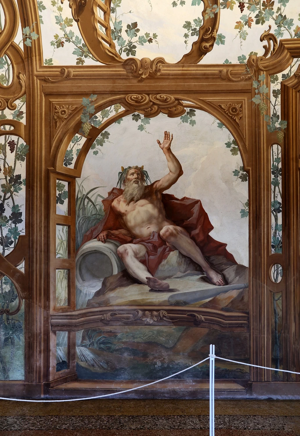 Allegorie dei sei fiumi e Fetonte che chiede il carro del sole ad Apollo - Sala dei Fiumi, Palazzo Ducale, Mantova 1